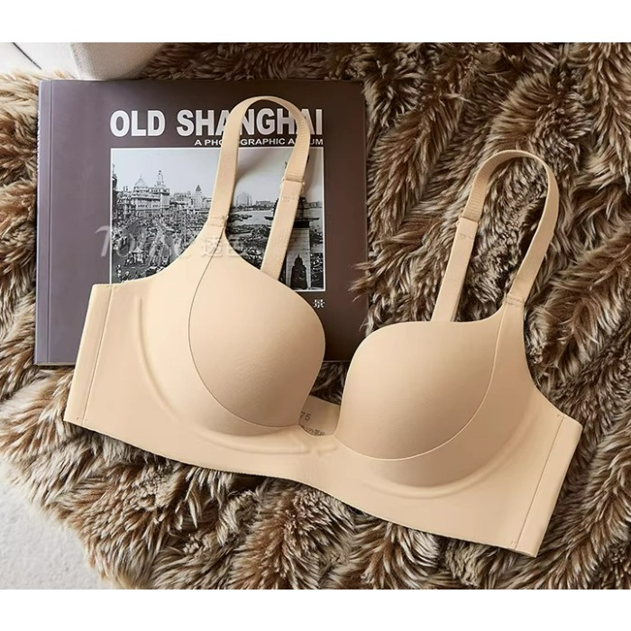 T Shirt Bra Seamless - Ensemble soutien-gorge push-up demi-bonnet pour petites