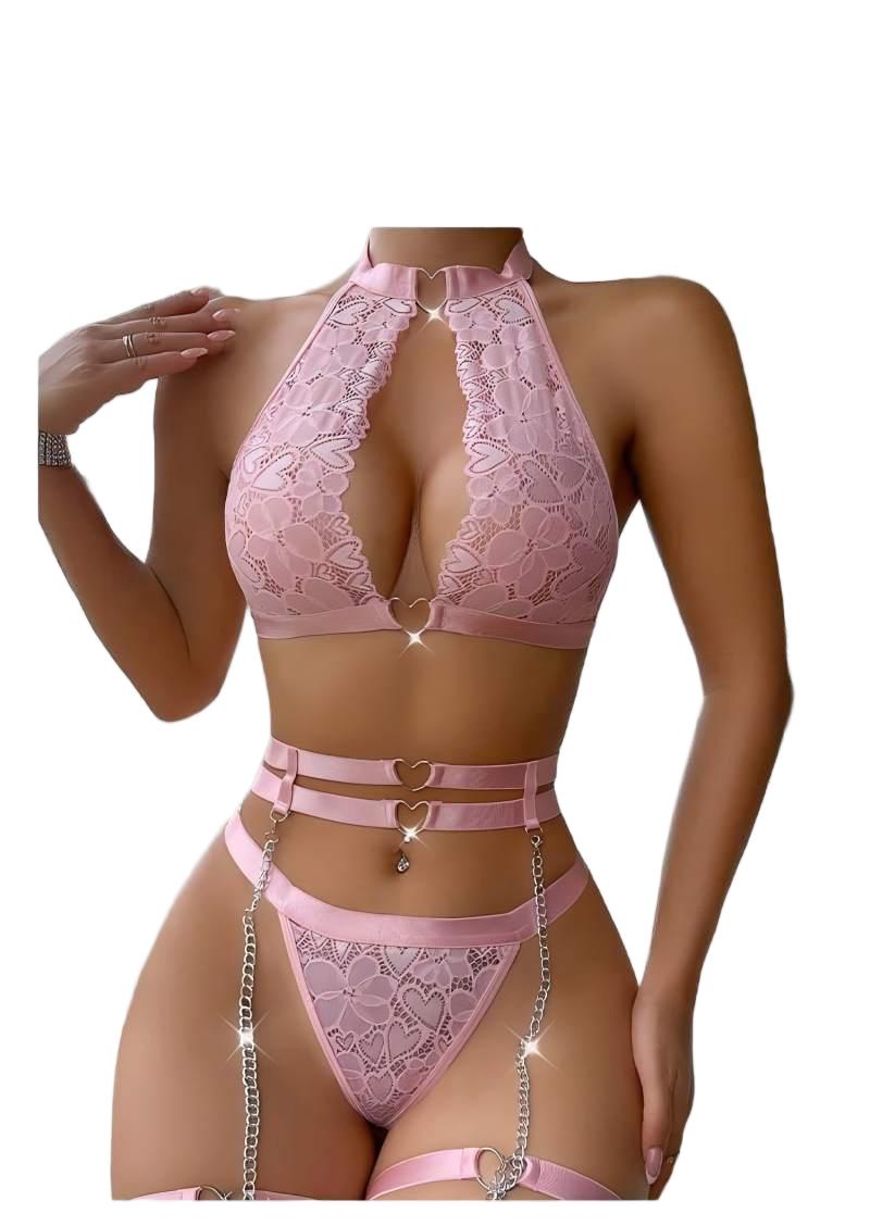 Ensemble de lingerie sexy push - Lace Bralette Set avis et prix